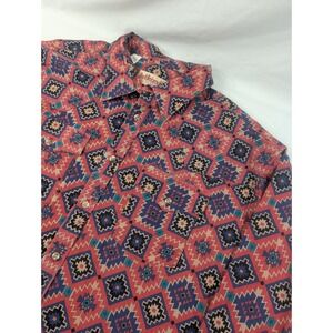 Vintage Saddlebrook Western Wear Southwest Long Sleeve Button Up Heavy Cotton XL